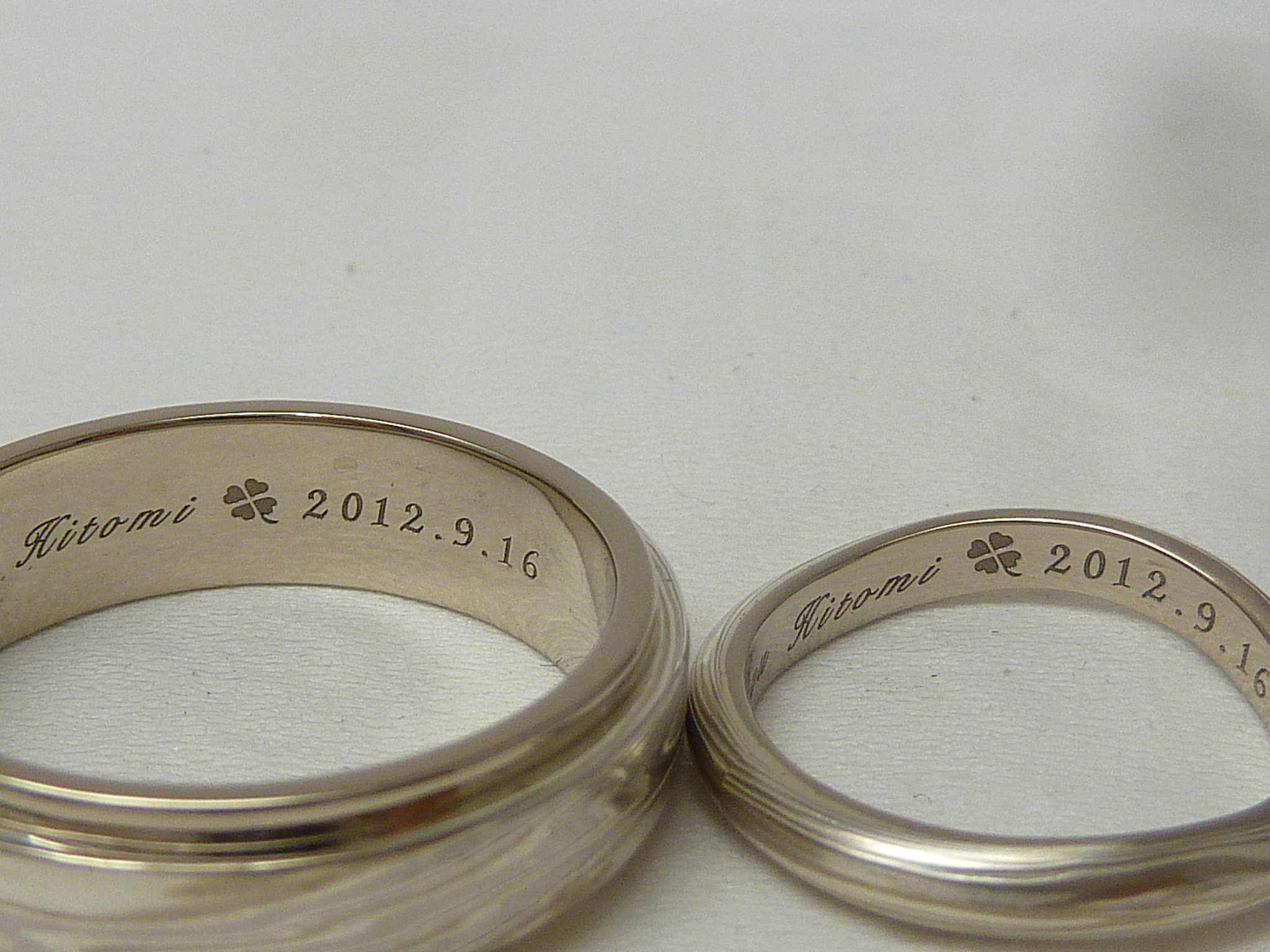 リングの刻印にもこだわりを・・・ | 結婚指輪・オーダーメイド専門店 杢目金屋 広島本店